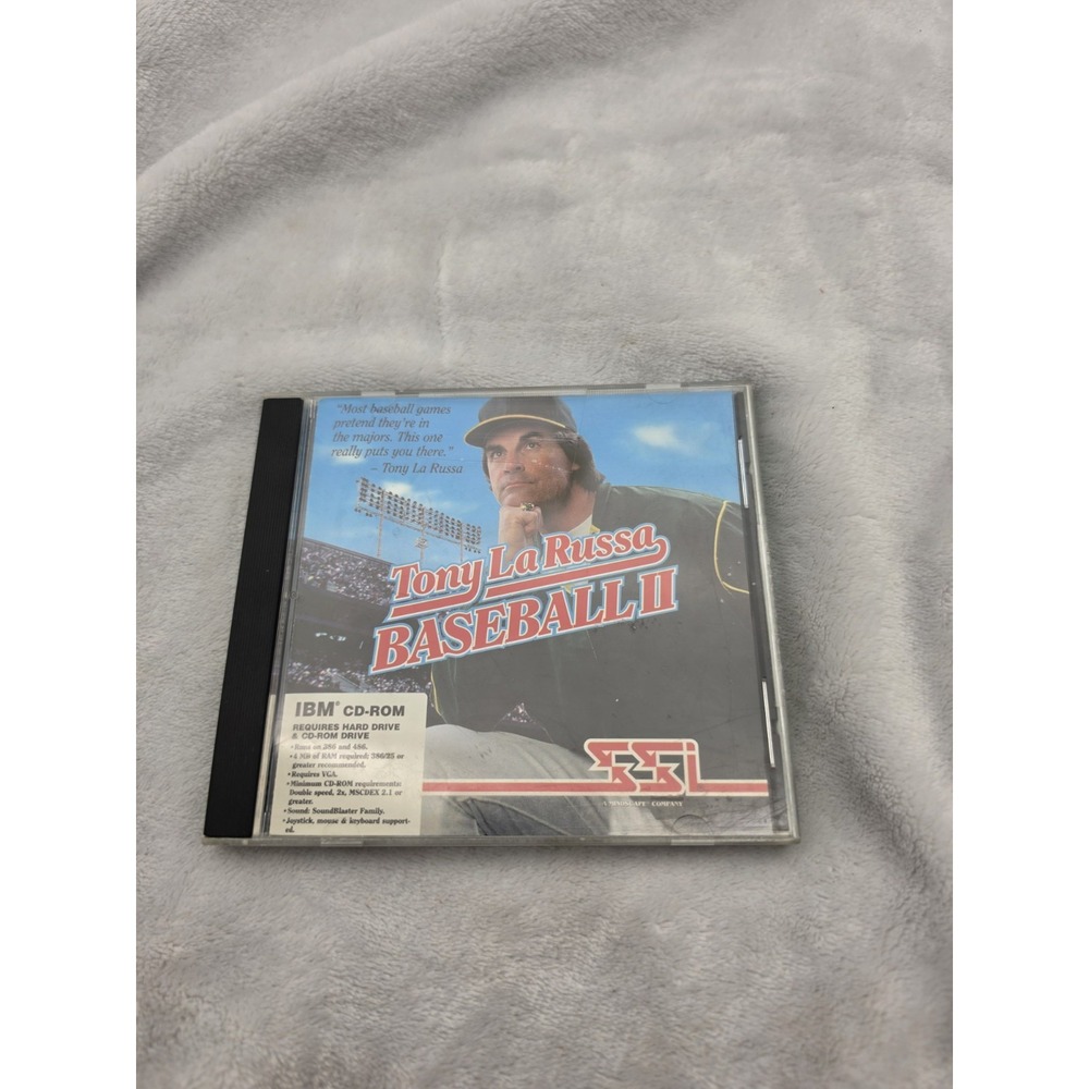 1995 Tony La Russa Baseball II IBM CD-ROM Vintage Baseball PC Game